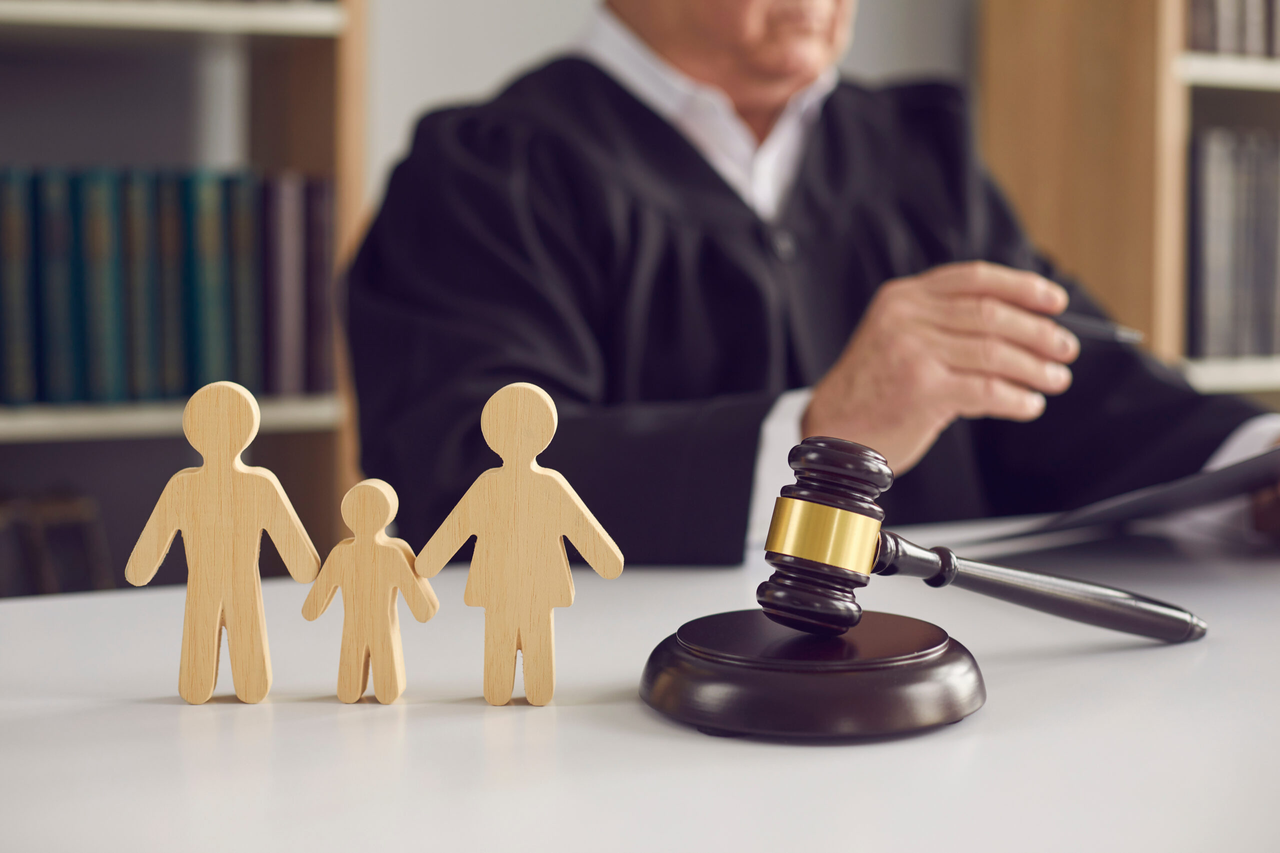 Family law judge evaluating multiple factors for child custody.